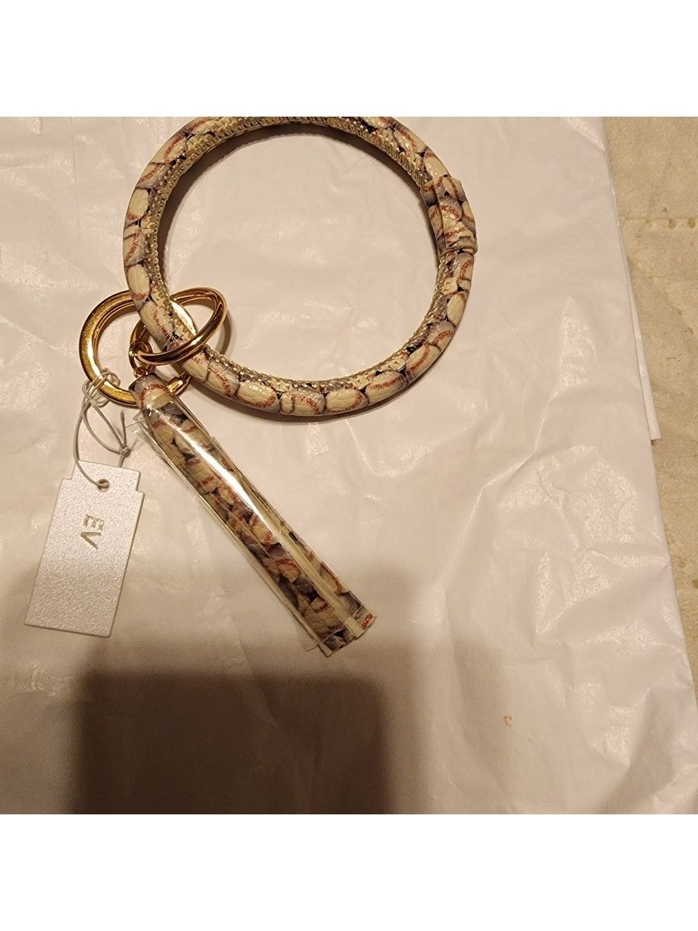 2 Wristlet Keychains Baseball Theme - Picture 5 of 5